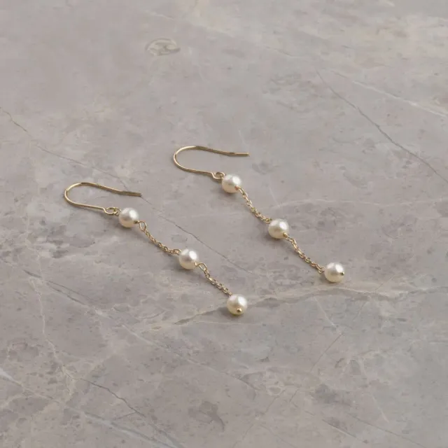 Sisi Copenhagen Erica Pearl øreringe 9 kt guld perler