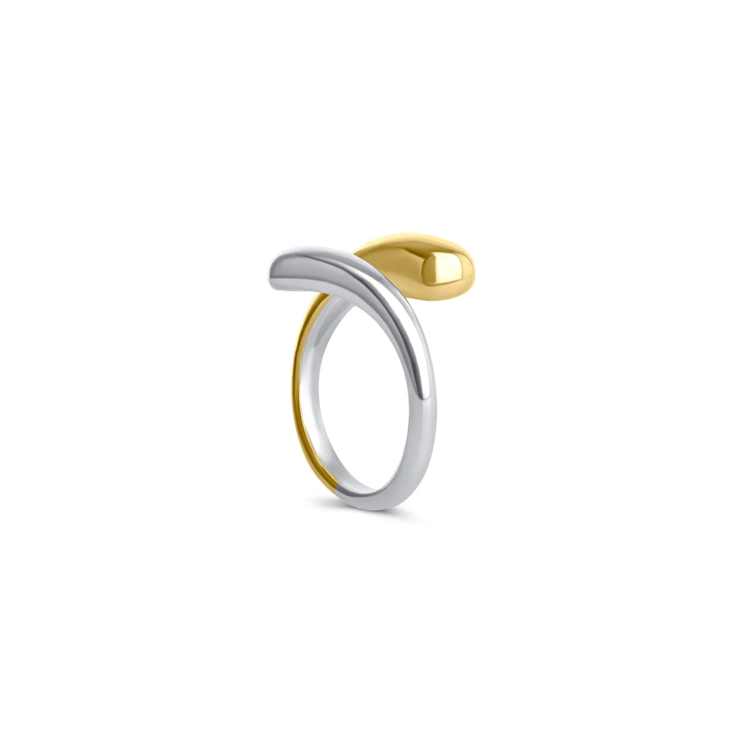 TIMI OF SWEDEN Ava ring blandet metal 14mm guld sølv