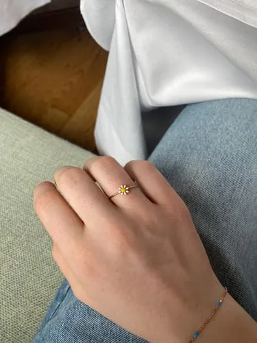 TIMI OF SWEDEN Doris Daisy ring guld justerbar