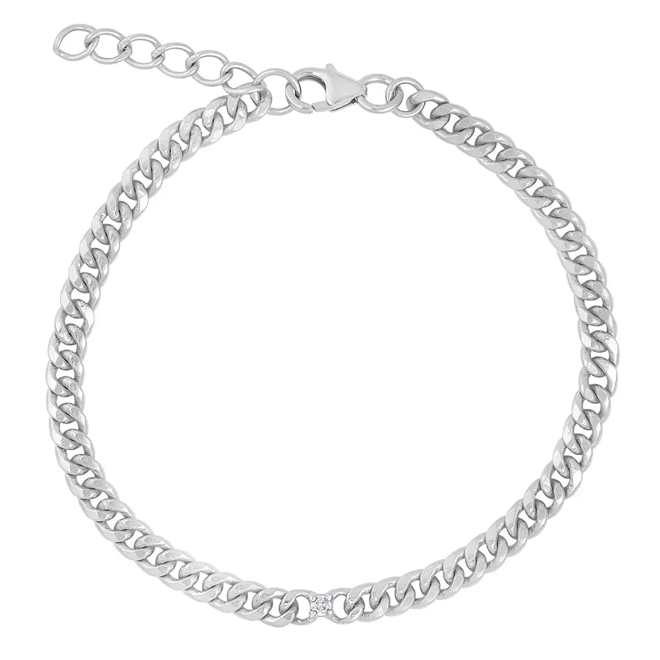 Bykjaergaard Infinity armbånd sølv brillant 0.04 ct