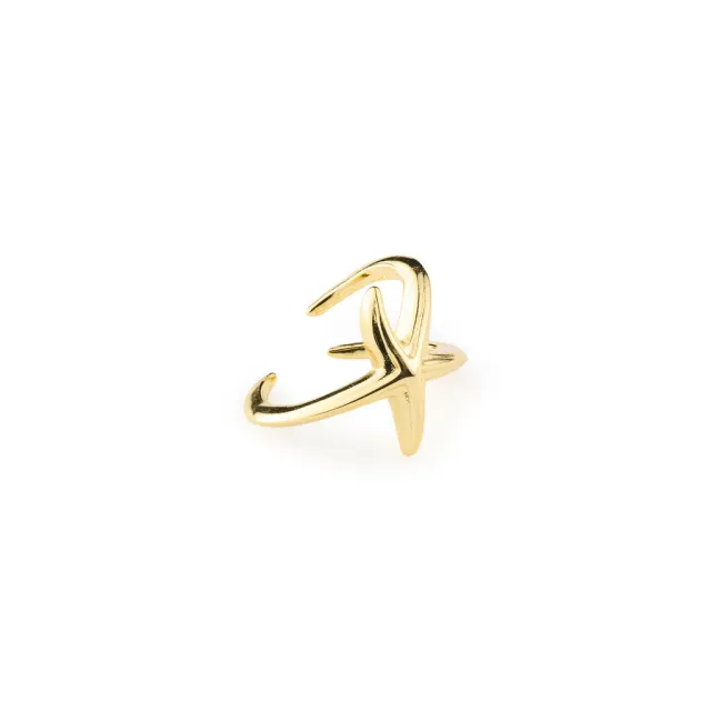 TIMI OF SWEDEN Joan Starfish ring forgyldt