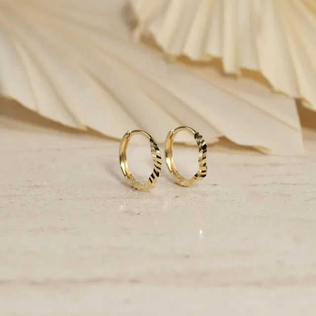 Sisi Copenhagen Dina creoler 12 mm i 9 kt guld