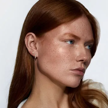 TIMI OF SWEDEN Essie Pearl Hoop øreringe 22 mm guld