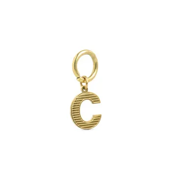 TIMI OF SWEDEN Sanya Initial charm forgyldt 9 mm