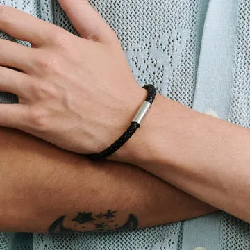 TIMI OF SWEDEN Oliver læderarmbånd 21,5 cm vandtæt