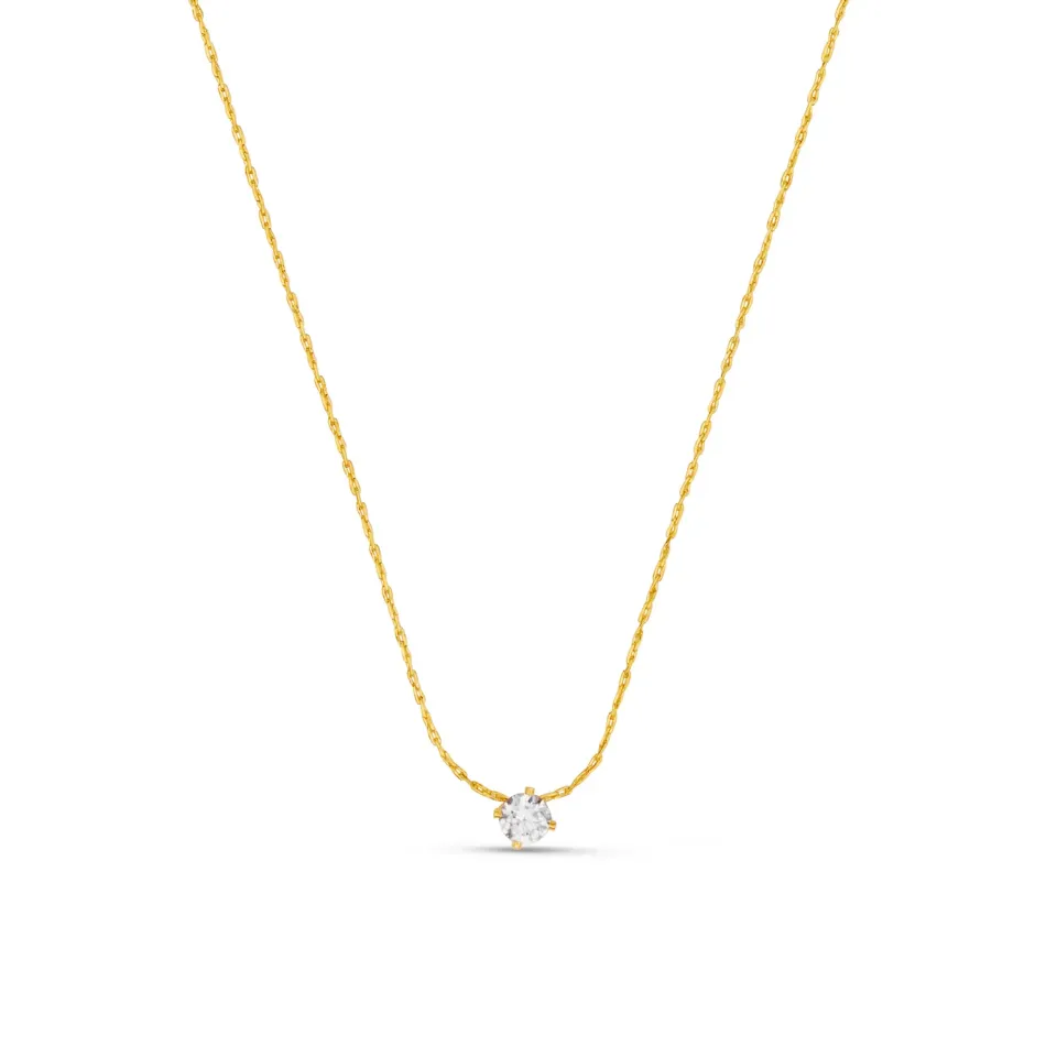 Orelia Fine Crystal Collar halskæde forgyldt