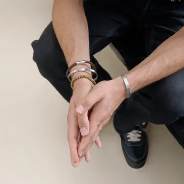 Timi of Sweden Tage armbånd bangle stål 65 mm ribbet