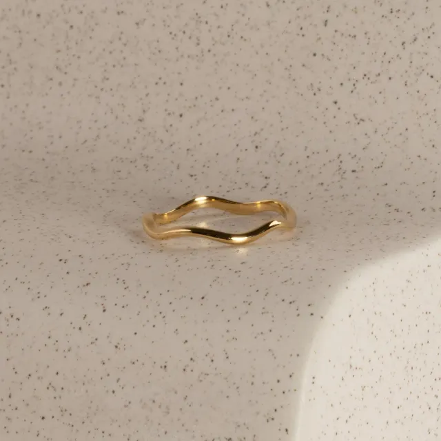 Sisi Copenhagen Gaia ring forgyldt sterlingsølv 2,5 mm