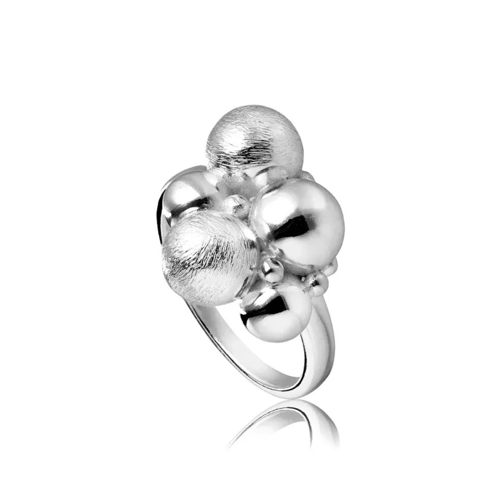 Bykjaergaard Harmony ring sølv med kugler