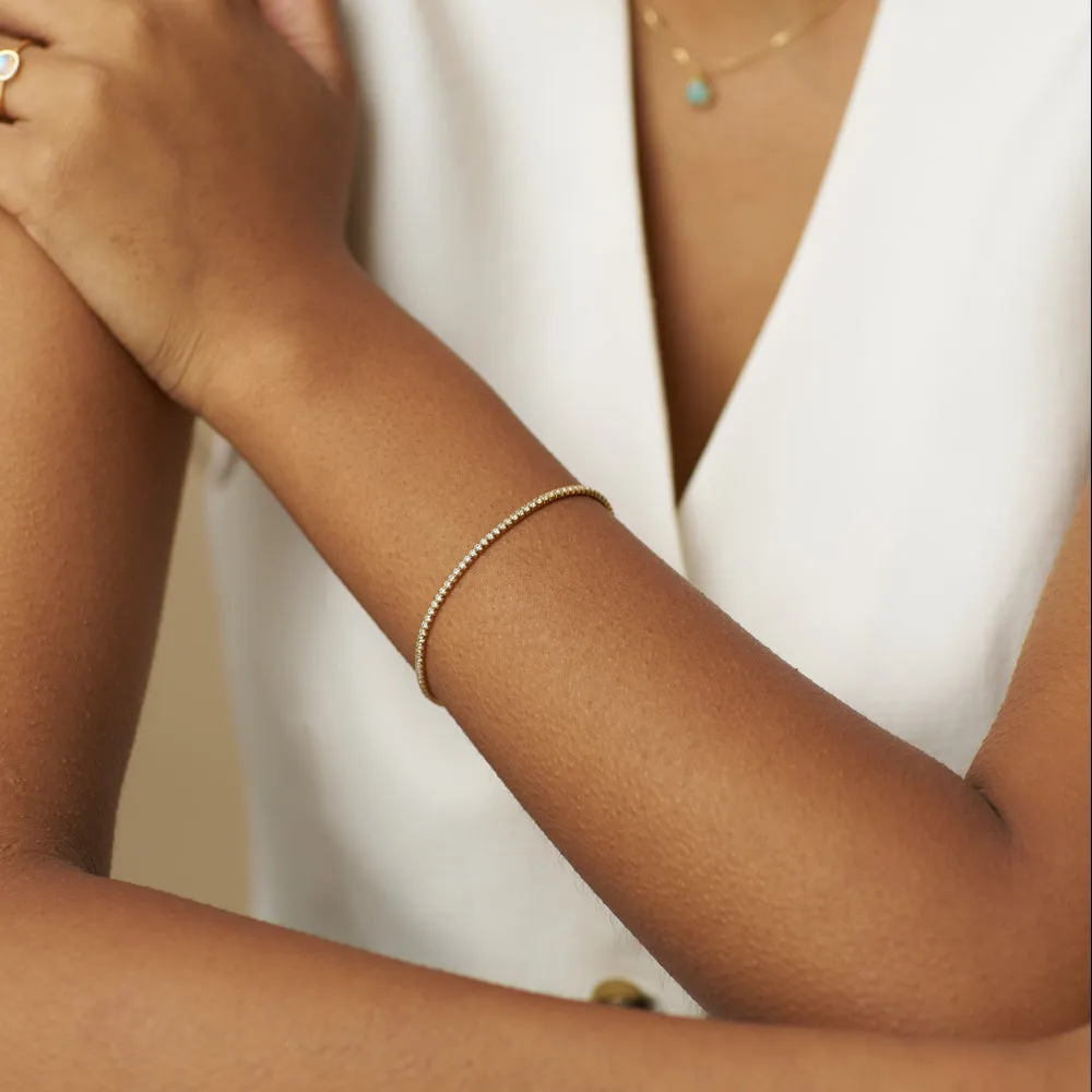 Orelia LUXE Micro Tennis armbånd guld