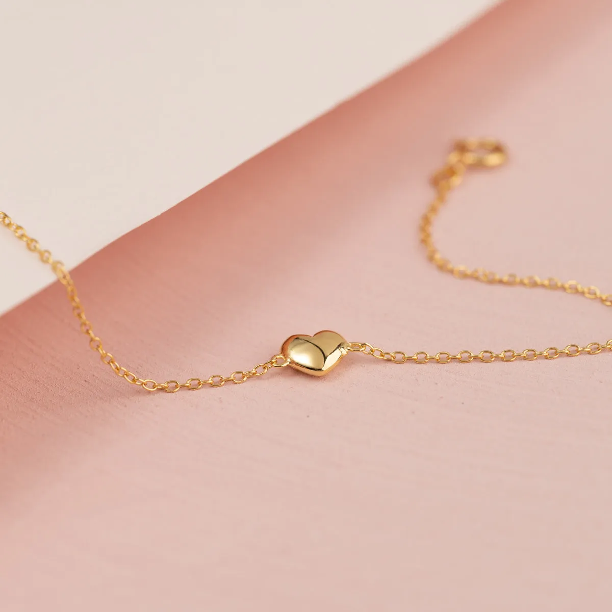 Sisi Copenhagen Valentina Golden armbånd med hjerte