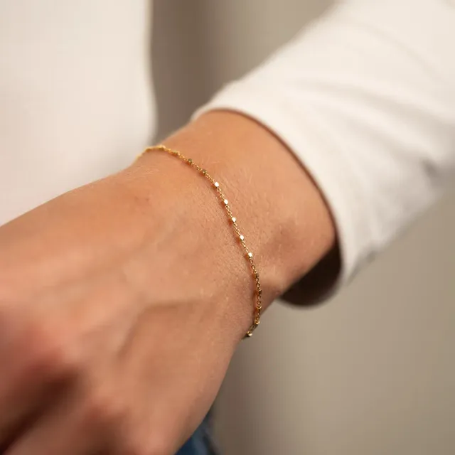 Sisi Copenhagen Delta armbånd forgyldt ankerkæde