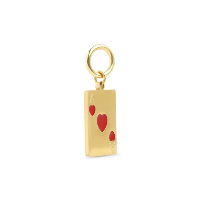 TIMI OF SWEDEN Etta Ace of Hearts charm rustfrit stål