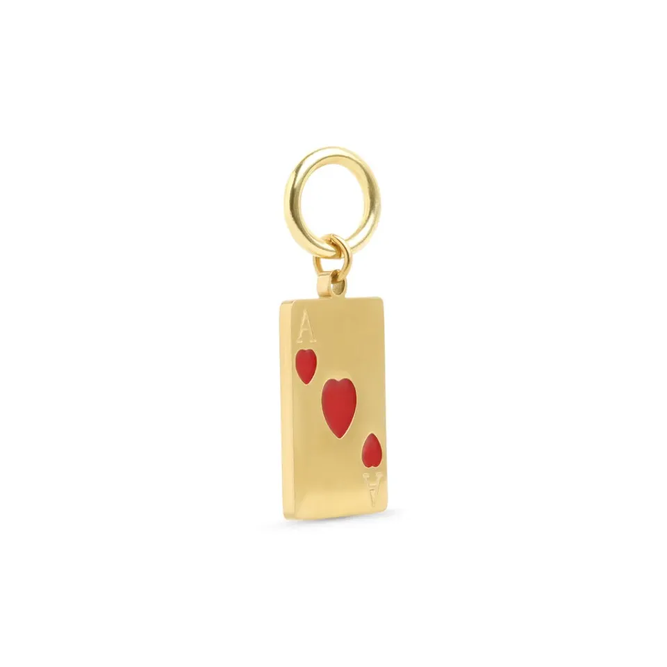 TIMI OF SWEDEN Etta Ace of Hearts charm rustfrit stål