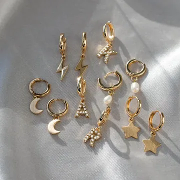 Timi of Sweden Pearl Small Hoop øreringe perle stål