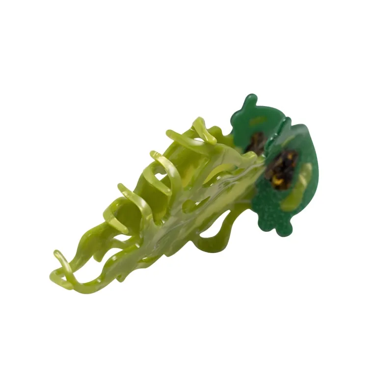 Wos Jellyfish hårspænde grøn 12,8 cm