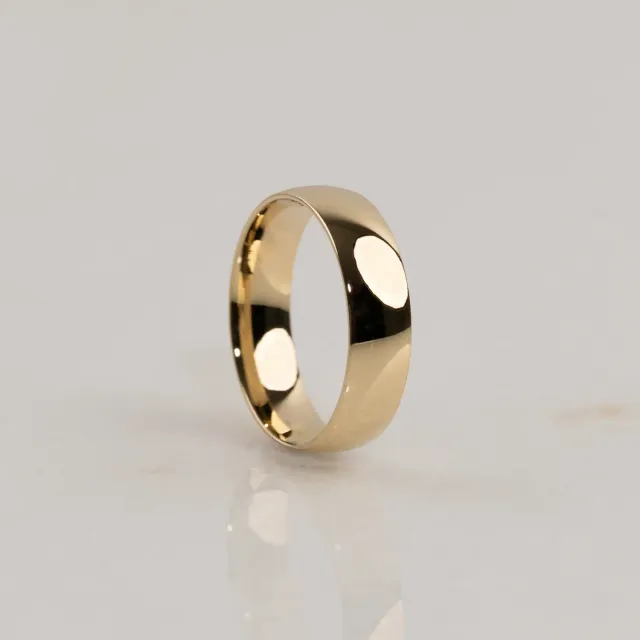 Sisi Copenhagen Oval Court 7 mm vielsesring 14 kt guld
