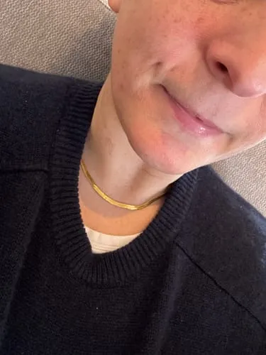 TIMI OF SWEDEN Ivy halskæde snake chain rustfrit stål 46 cm
