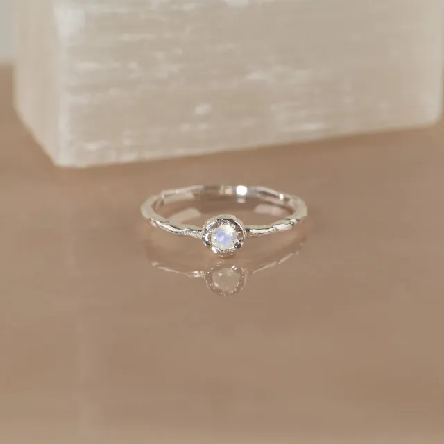 Sisi Copenhagen Selene ring sølv månesten