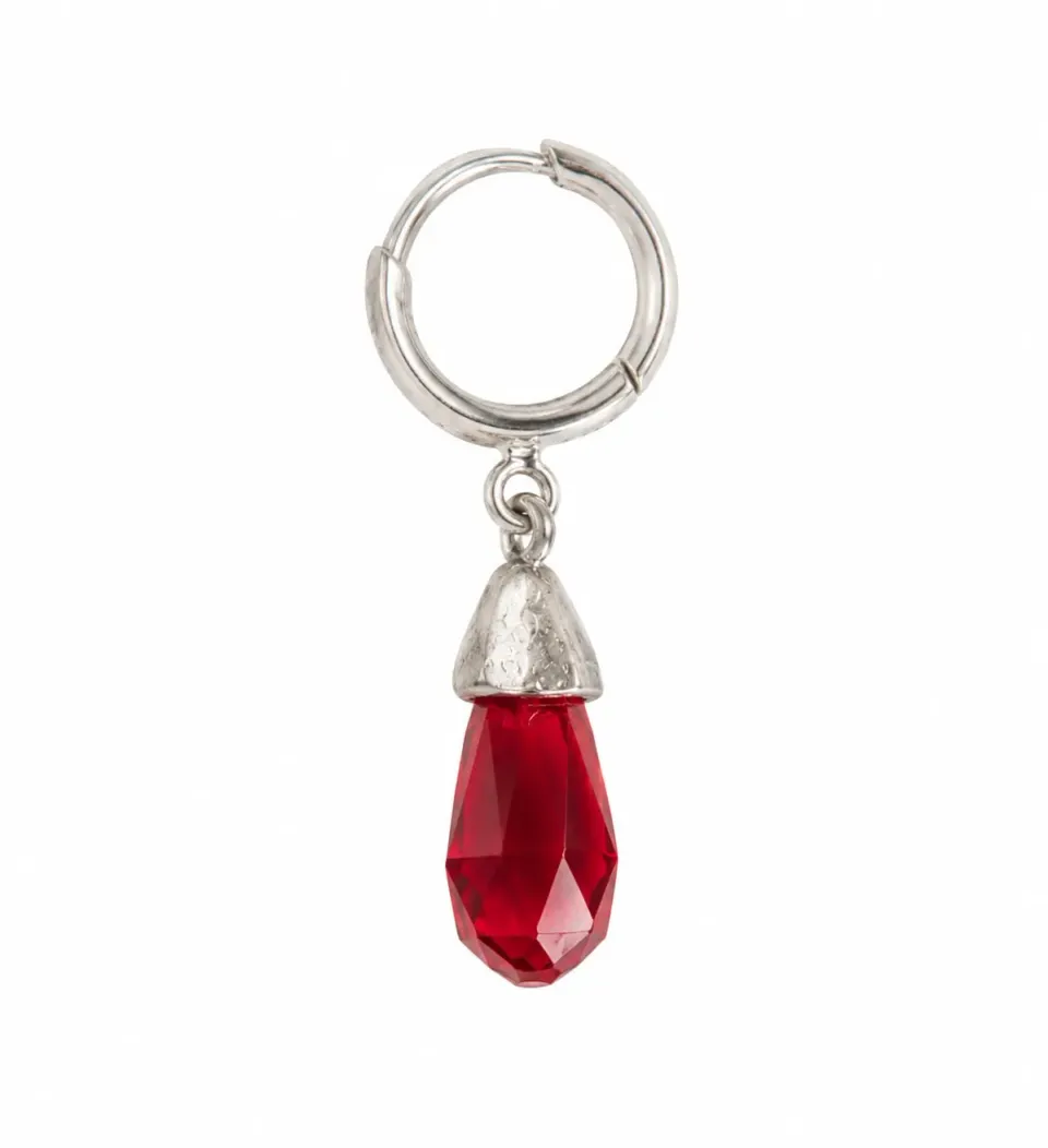 Wos Up Veja Crystal Drop singel ørering rød