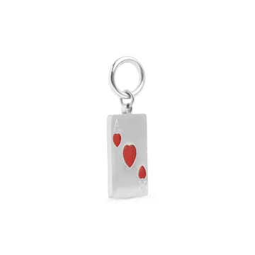 TIMI OF SWEDEN Etta Ace of Hearts charm rustfrit stål