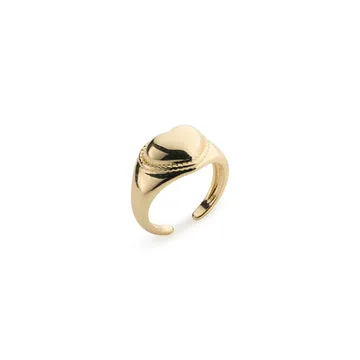 TIMI OF SWEDEN Brigitte ring hjerte justerbar 18k guld