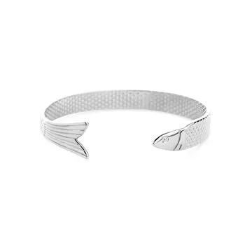 TIMI OF SWEDEN Erle armbånd fisk rustfrit stål 10 mm