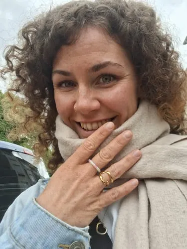 TIMI OF SWEDEN Clara claw ring rustfrit stål justerbar