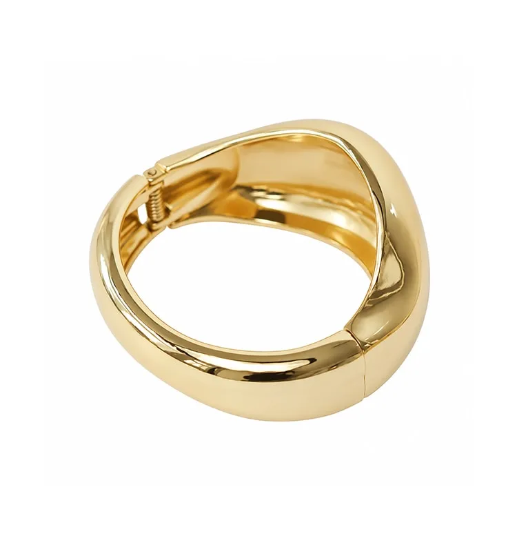 Wos Yamka armbånd guld bredt messing