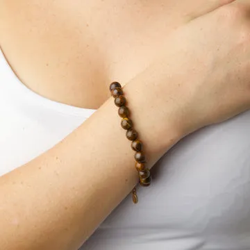 TIMI OF SWEDEN Birgit tigerøje armbånd stål vandtæt
