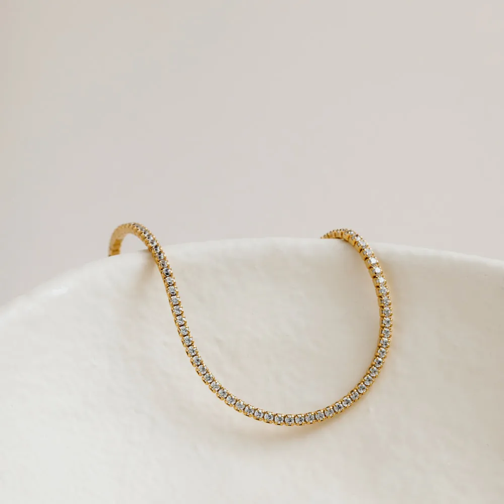 Orelia LUXE Micro Tennis armbånd guld