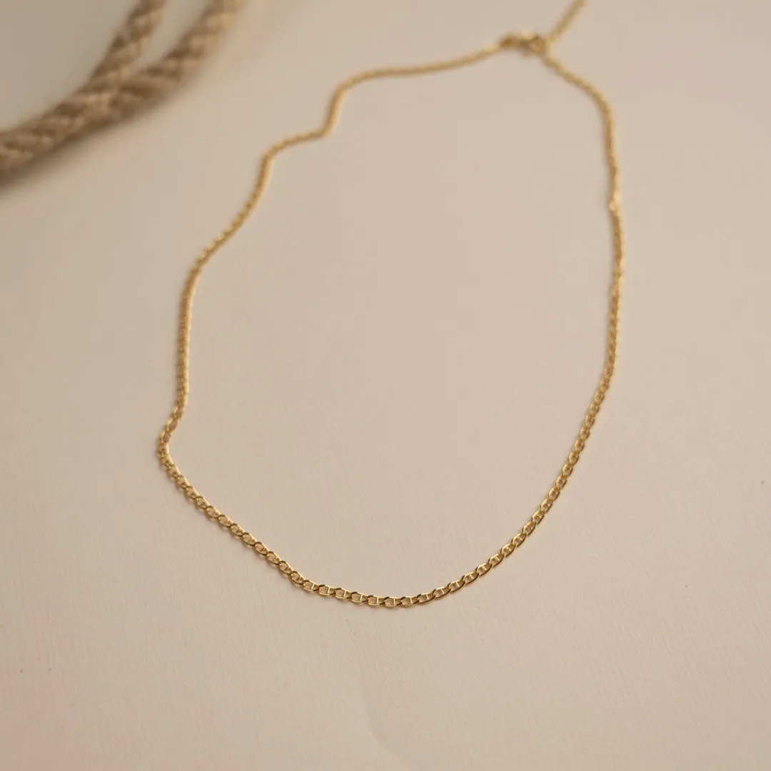 Sisi Copenhagen Auda Golden Chain kæde 42 cm forgyldt