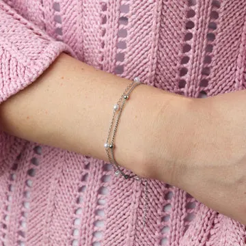 TIMI OF SWEDEN Lo layered armbånd guld vandtæt