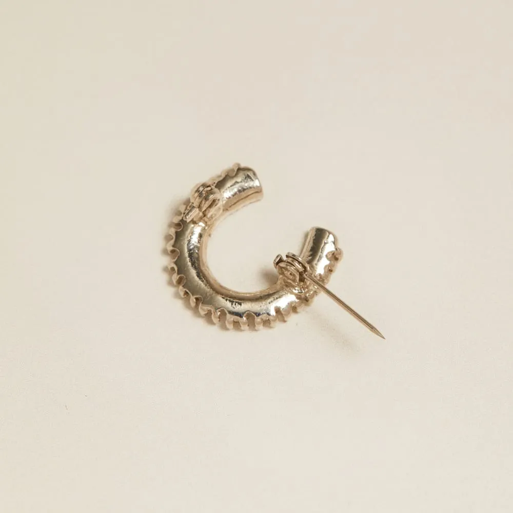 Orelia Vintage Petite Crystal Horseshoe broche klar krystal