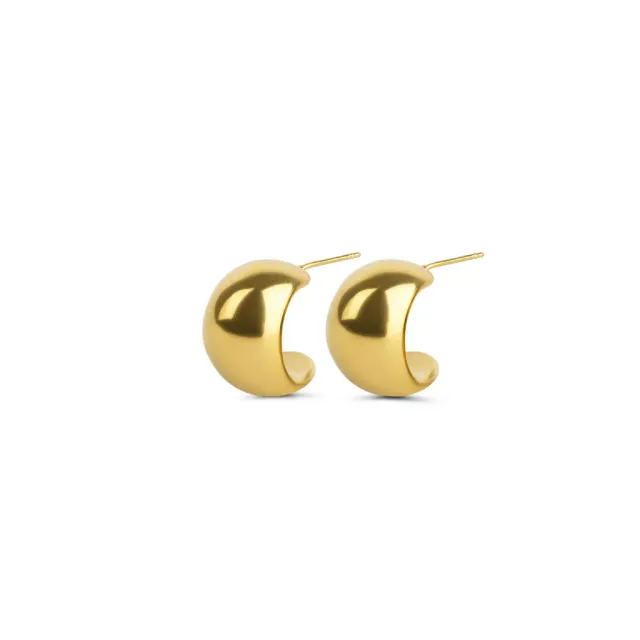 TIMI OF SWEDEN Selena Chunky Stud øreringe sølv 18,5 mm