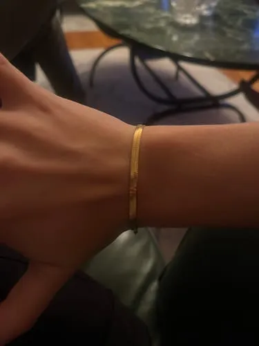 TIMI OF SWEDEN Ivy Snake Chain armbånd rustfrit stål guld