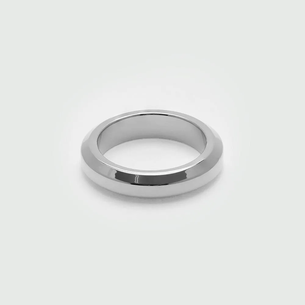 Orelia LUXE Bevelled Edge Ring sølv