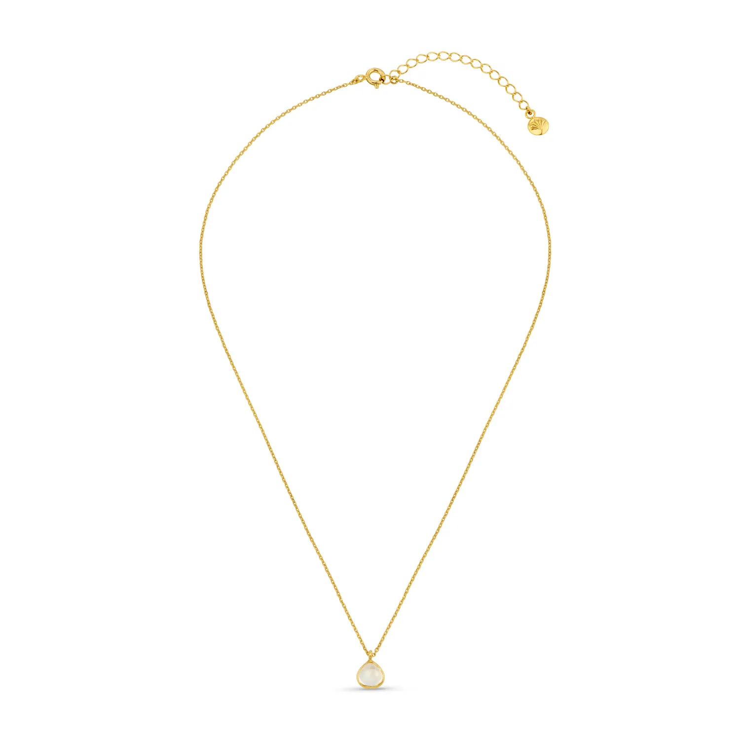 Orelia Luxe Moonstone halskæde guld månesten