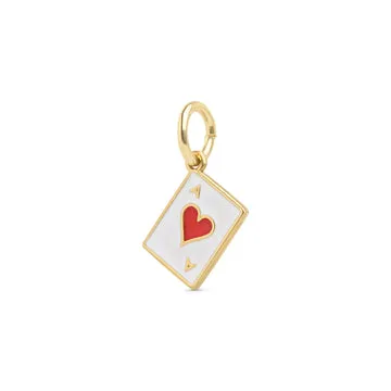TIMI OF SWEDEN Etta Ace of Hearts charm rustfrit stål