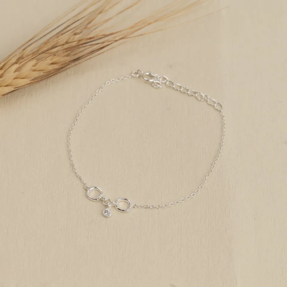 Sisi Copenhagen Sigge armbånd sølv 16+4 cm zirkon