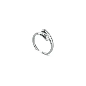 TIMI OF SWEDEN Tomine Crystal Hug ring justerbar