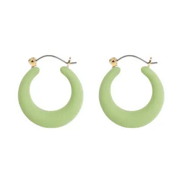 Timi of Sweden Donna hoop øreringe gummi 25 mm