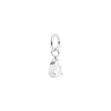 TIMI OF SWEDEN Wren krystal charm stål 10 mm