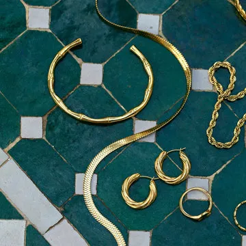 TIMI OF SWEDEN Bamboo Bangle armbånd stål vandtæt