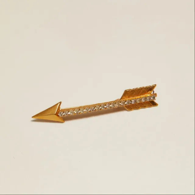 Orelia Vintage Crystal Arrow broche guld